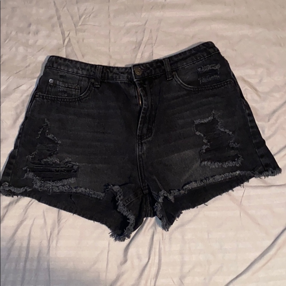 Wild fable black denim shorts